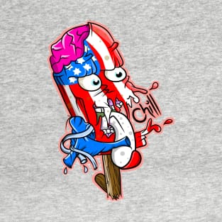 American Flag Ice Pop Monster T-Shirt